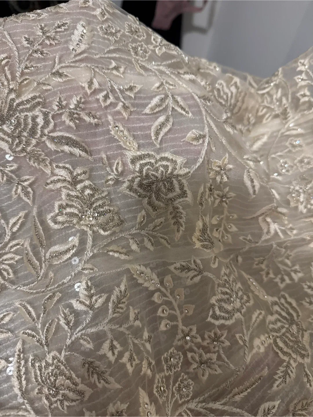 Cream Lehenga Choli Set image indicator(4)