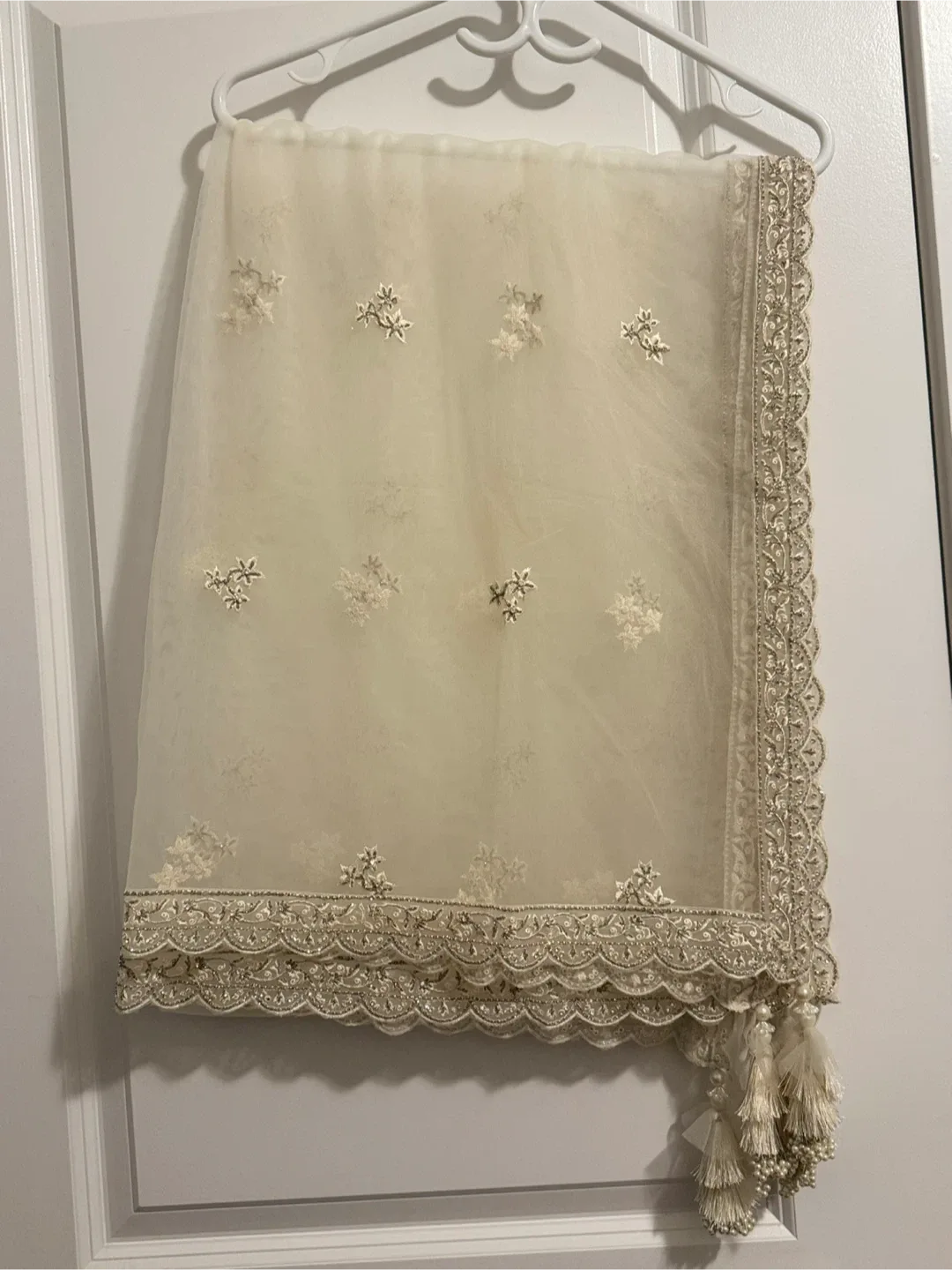 Cream Lehenga Choli Set image indicator(8)