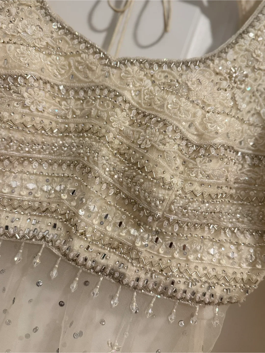 Cream Lehenga Choli Set image indicator(10)