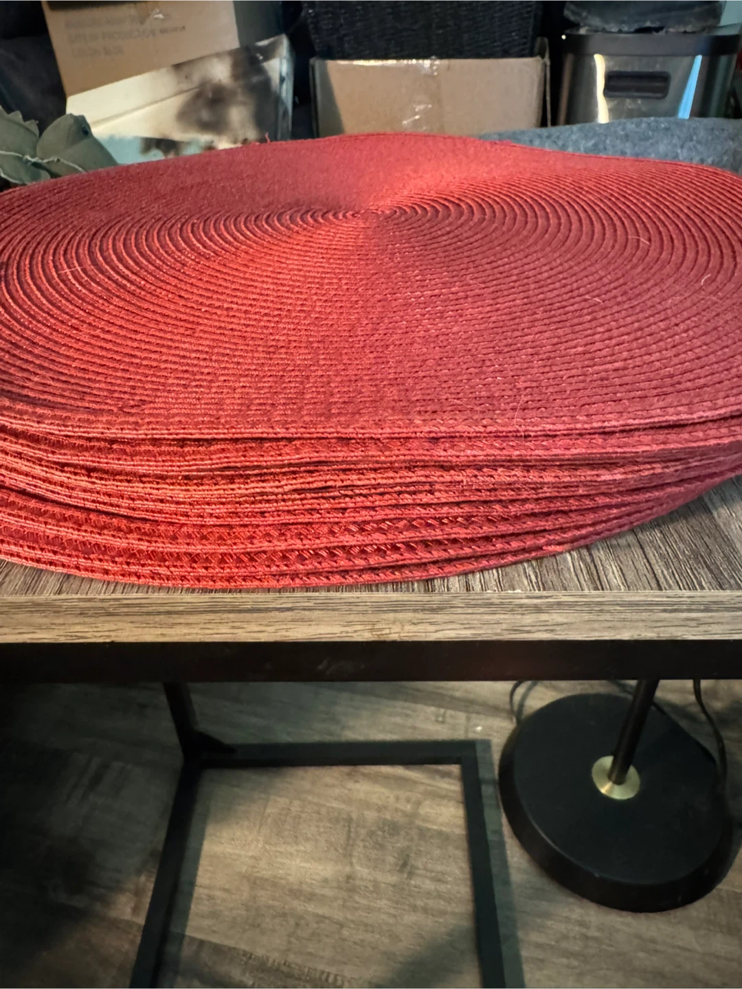 Red Round Placemats - photo 2
