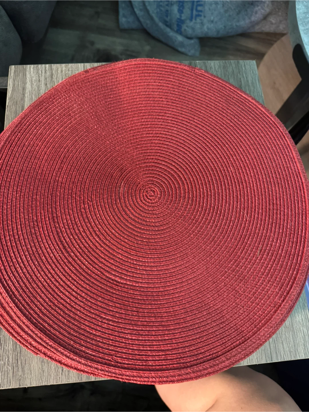 Red Round Placemats