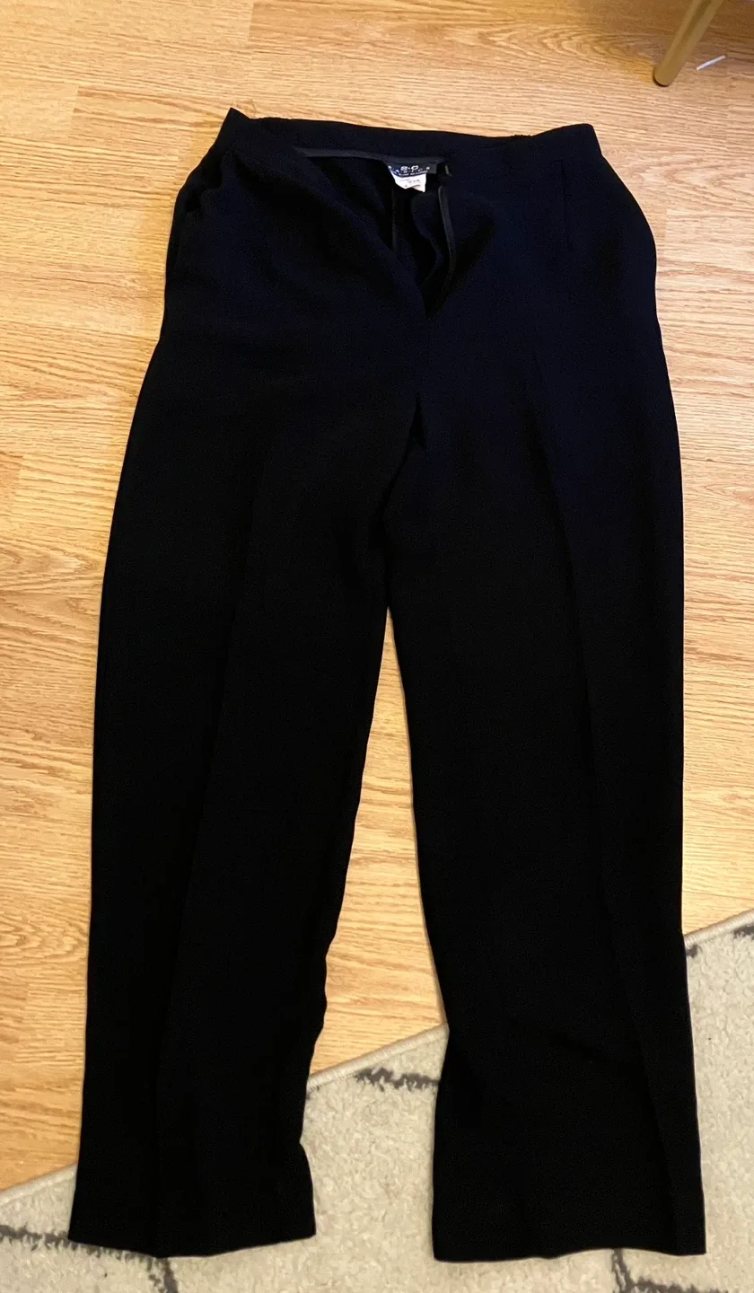 S.C Basics Black Dress Pants Size 6 thumbnail