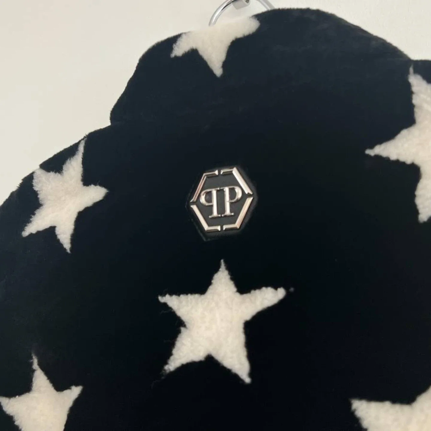 Philipp Plein Junior Shearling Stars Leather Jacket image indicator(3)