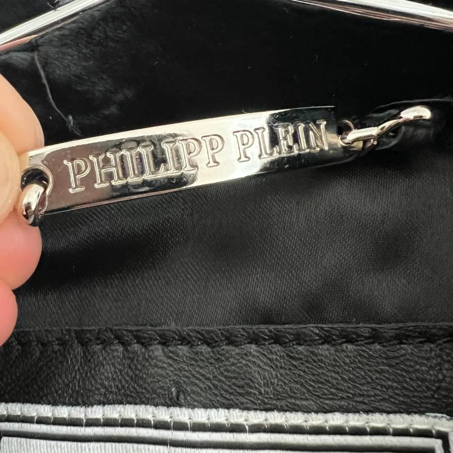 Philipp Plein Junior Shearling Stars Leather Jacket image indicator(8)