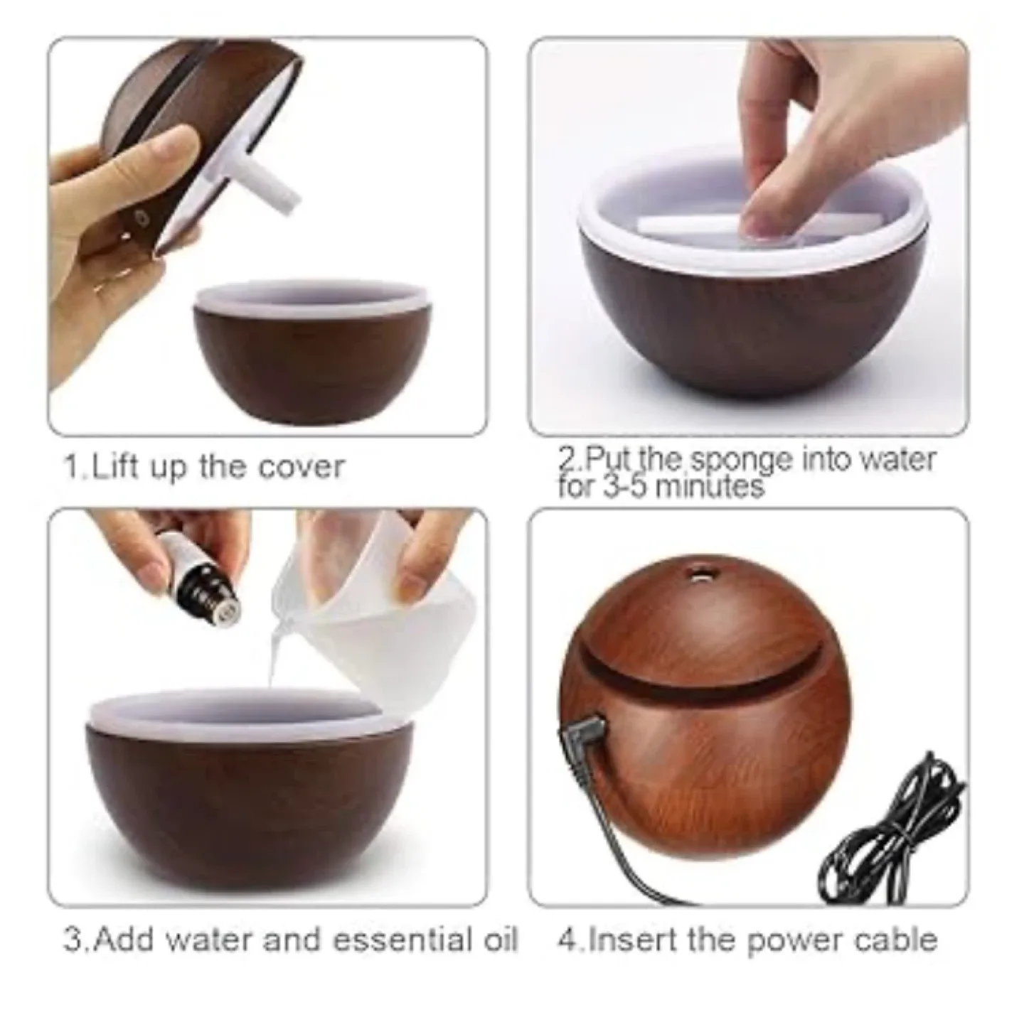 Mini Atomization Humidifier - Ultrasonic Aroma Diffuser image indicator(4)