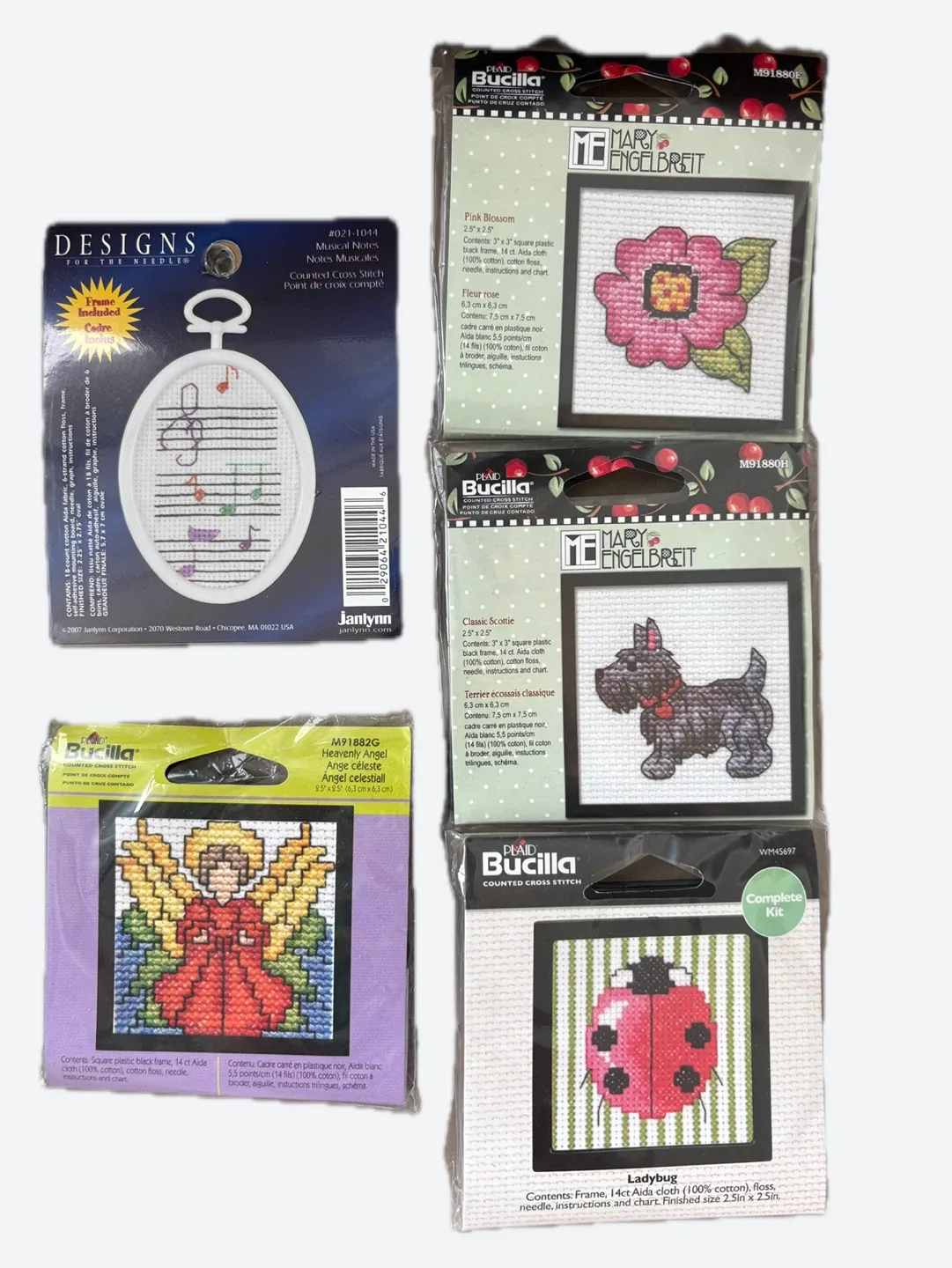 5/$24 NEW Cross Stitch Kits thumbnail