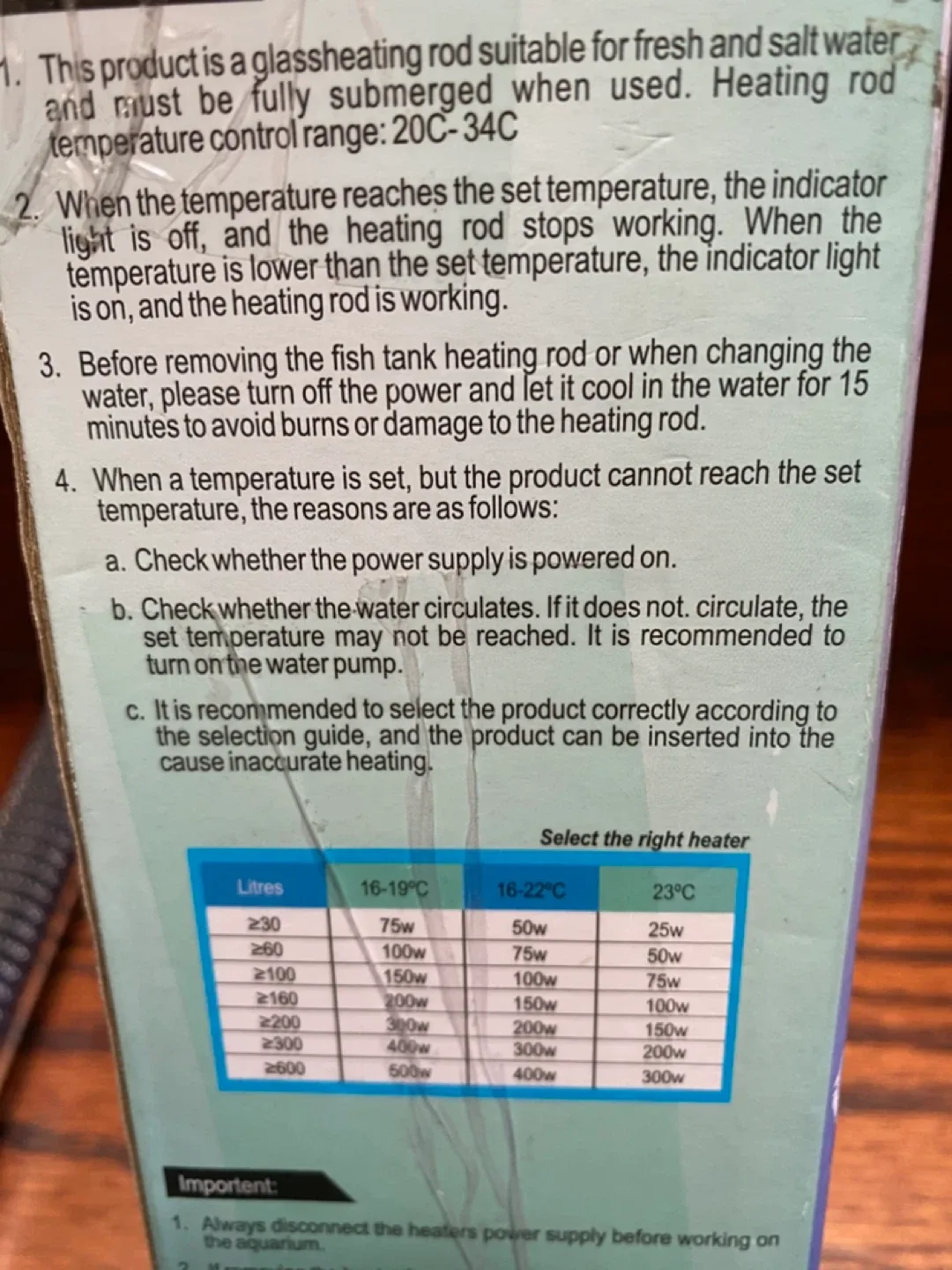 ABHIRSH Aquarium Heater for 10-20 Gallon Tank image indicator(5)