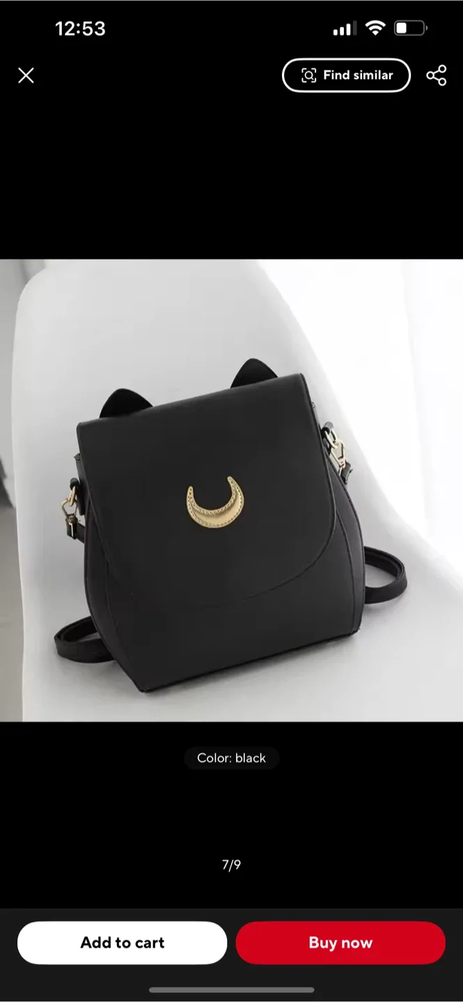 Cat Ear Moon Design Backpack - image indicator(3)