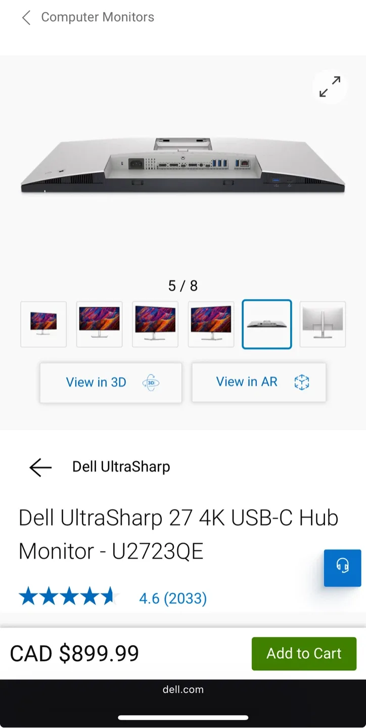 Dell UltraSharp 27" 4K USB-C Hub Monitor - U2723QE image indicator(4)