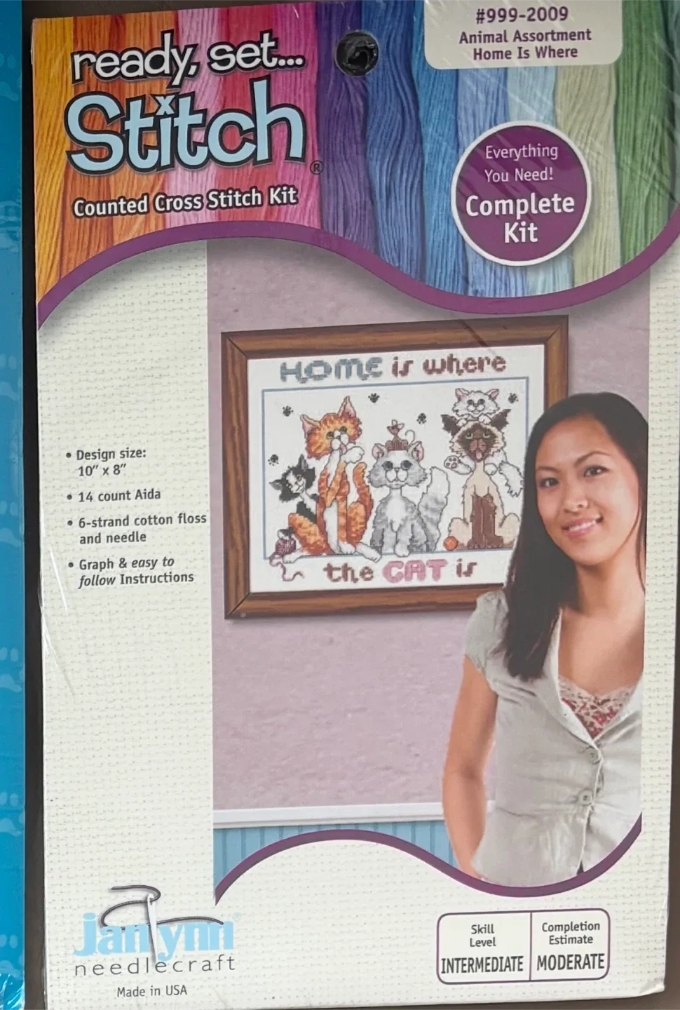 NEW Cross Stitch Kit 10” x 8” thumbnail