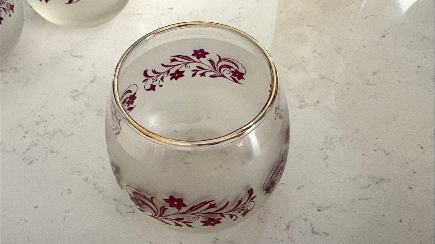 Vintage MCM 60’s Set of 6 Roly Poly Glasses - photo 4