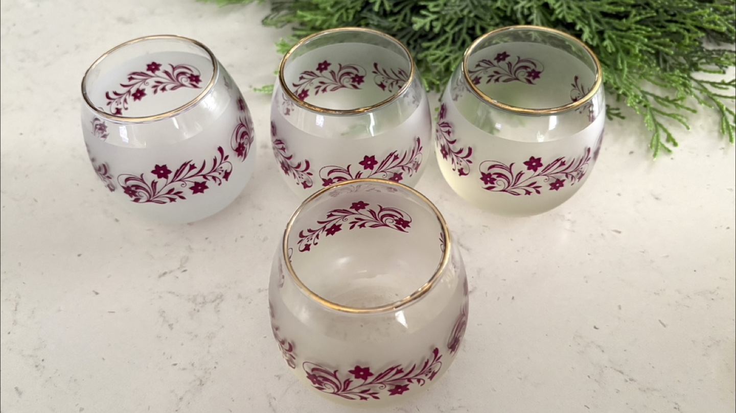 Vintage MCM 60’s Set of 6 Roly Poly Glasses - photo 2