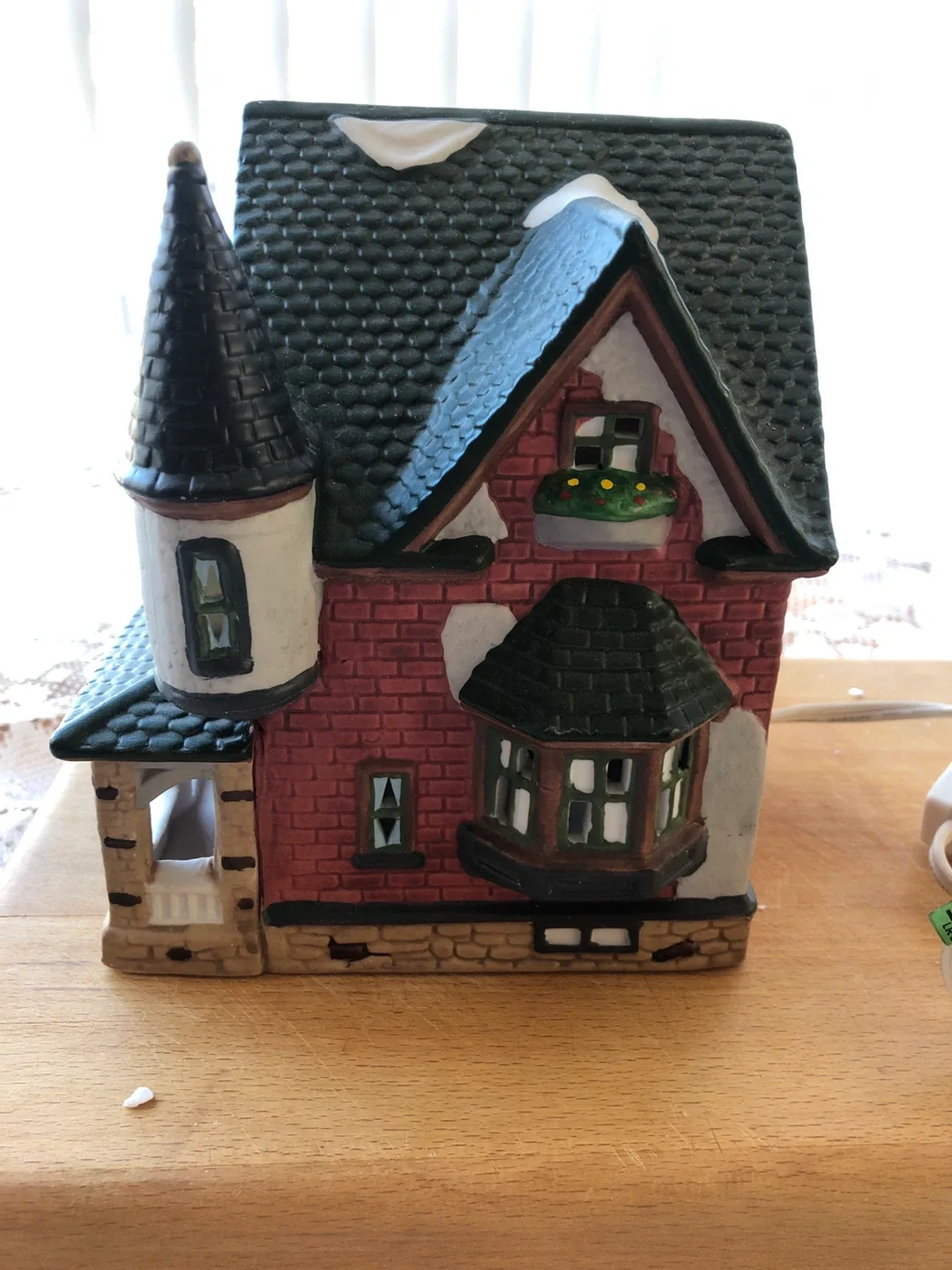 Ceramic Christmas Village House image indicator(2)