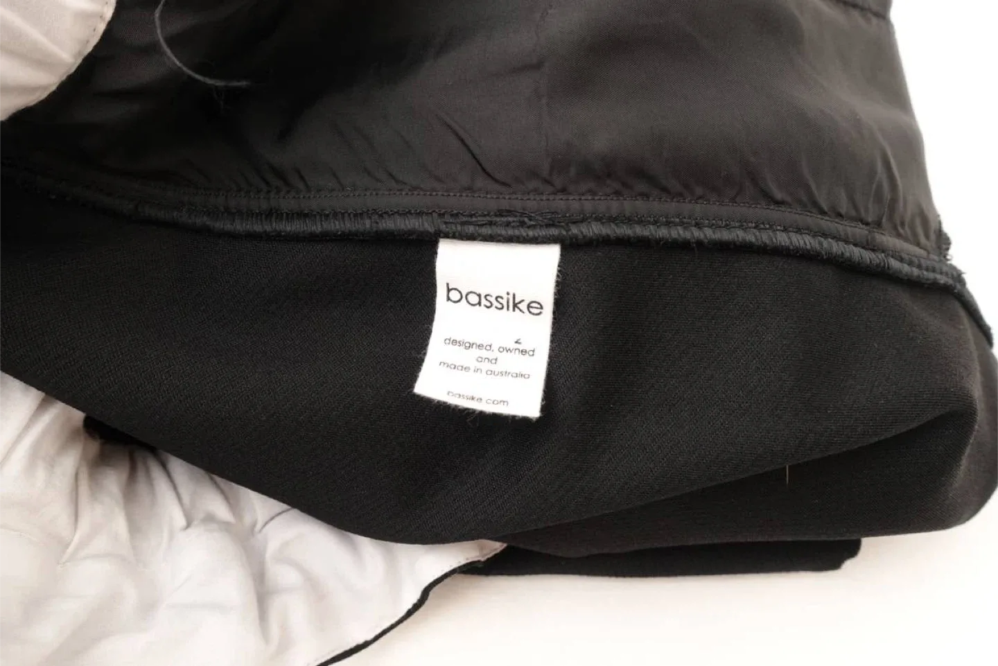 Bassike Black Drawstring Trousers - Size M image indicator(4)