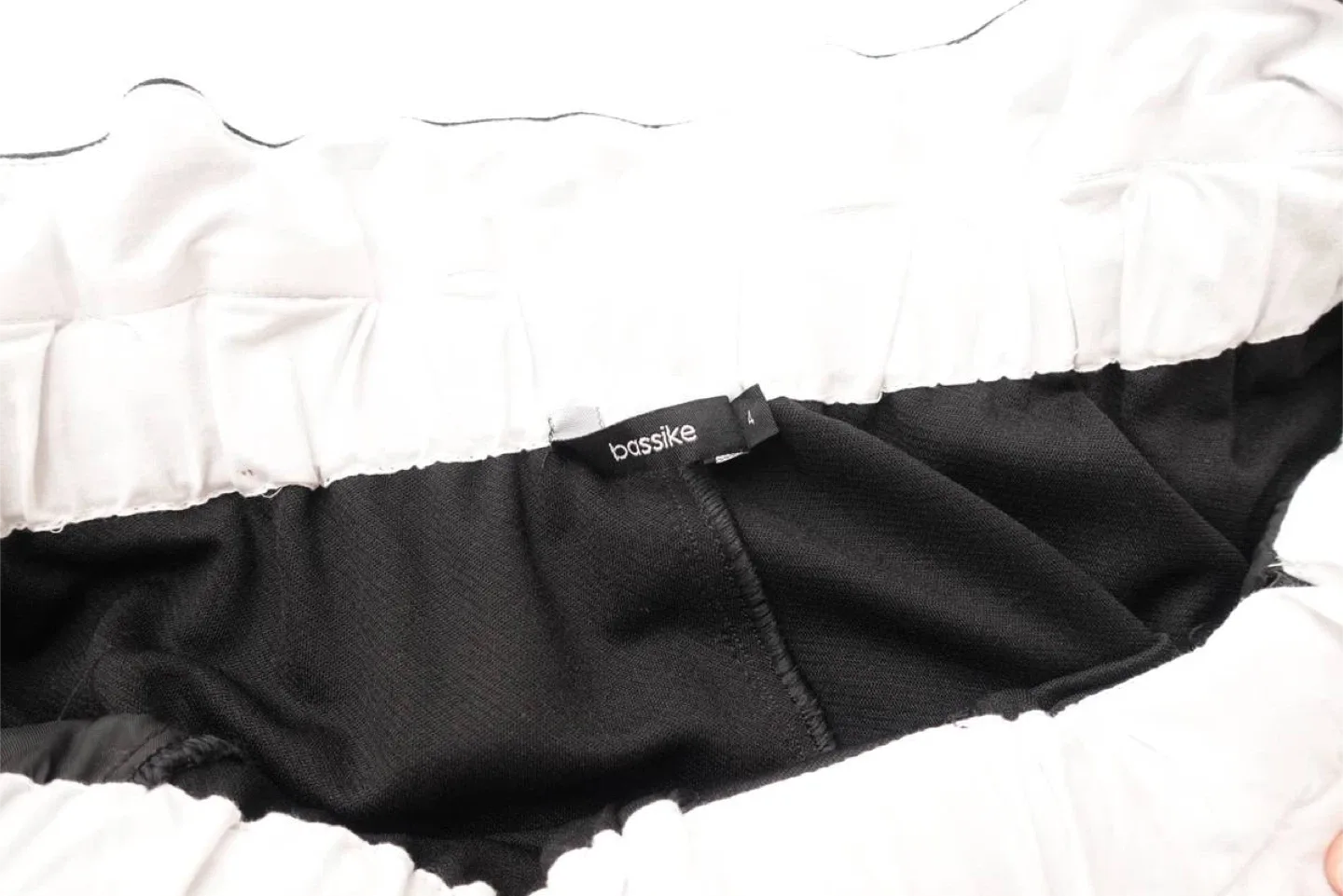 Bassike Black Drawstring Trousers - Size M image indicator(3)