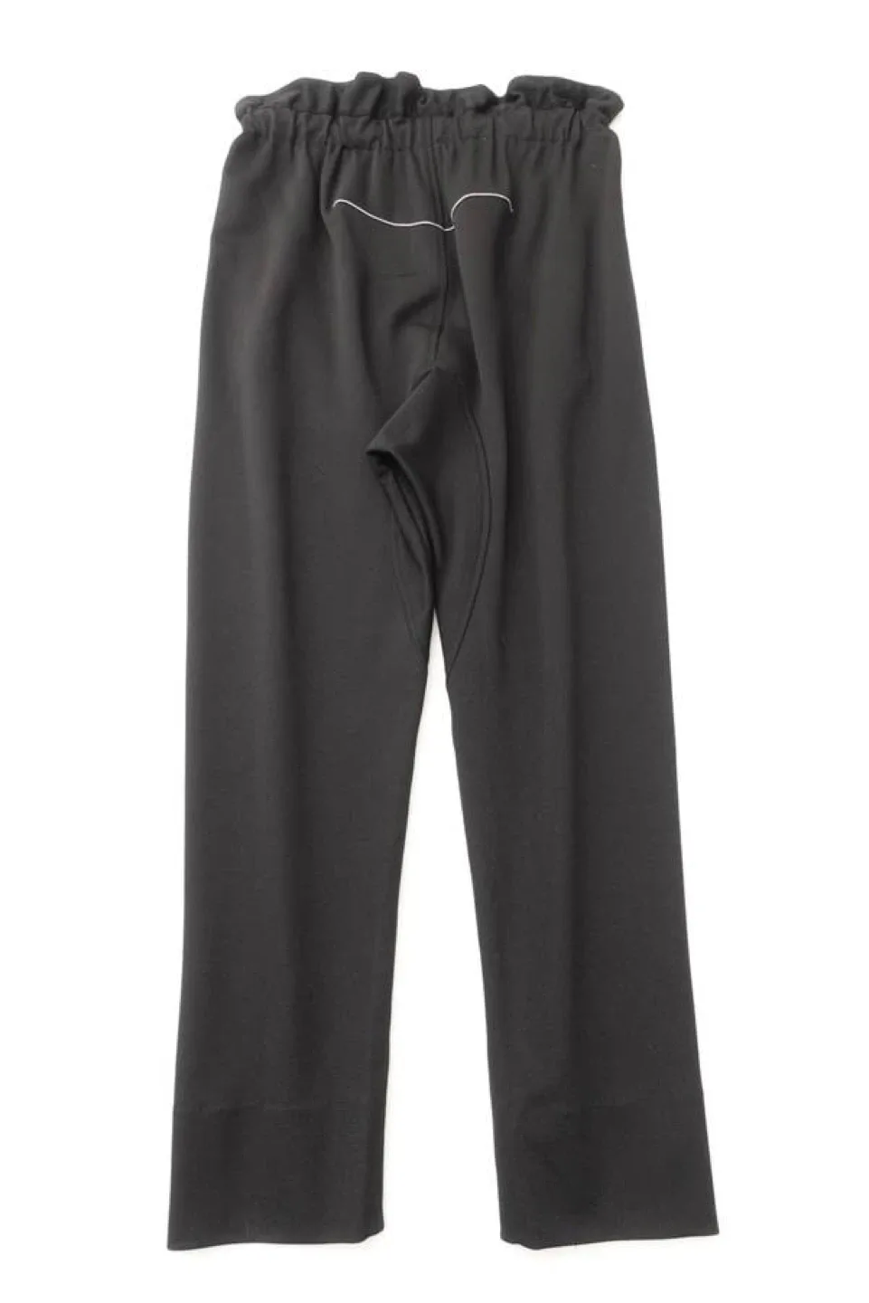 Bassike Black Drawstring Trousers - Size M image indicator(2)