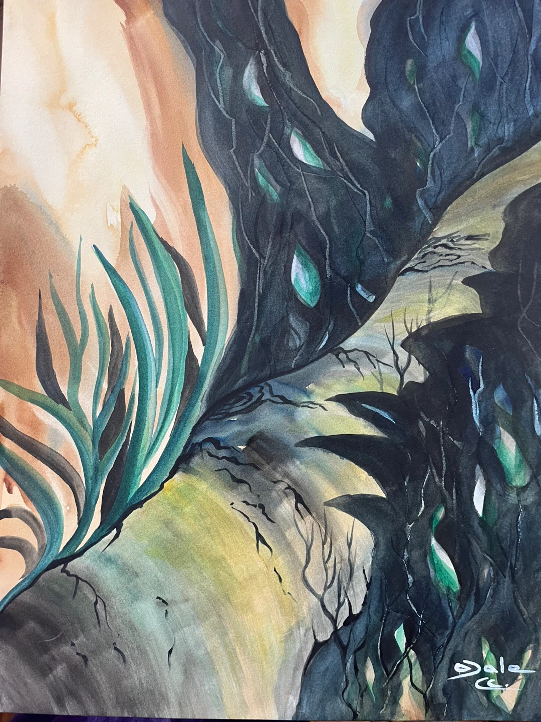 Original Art-Watercolour,12x16, A.Dale,2002