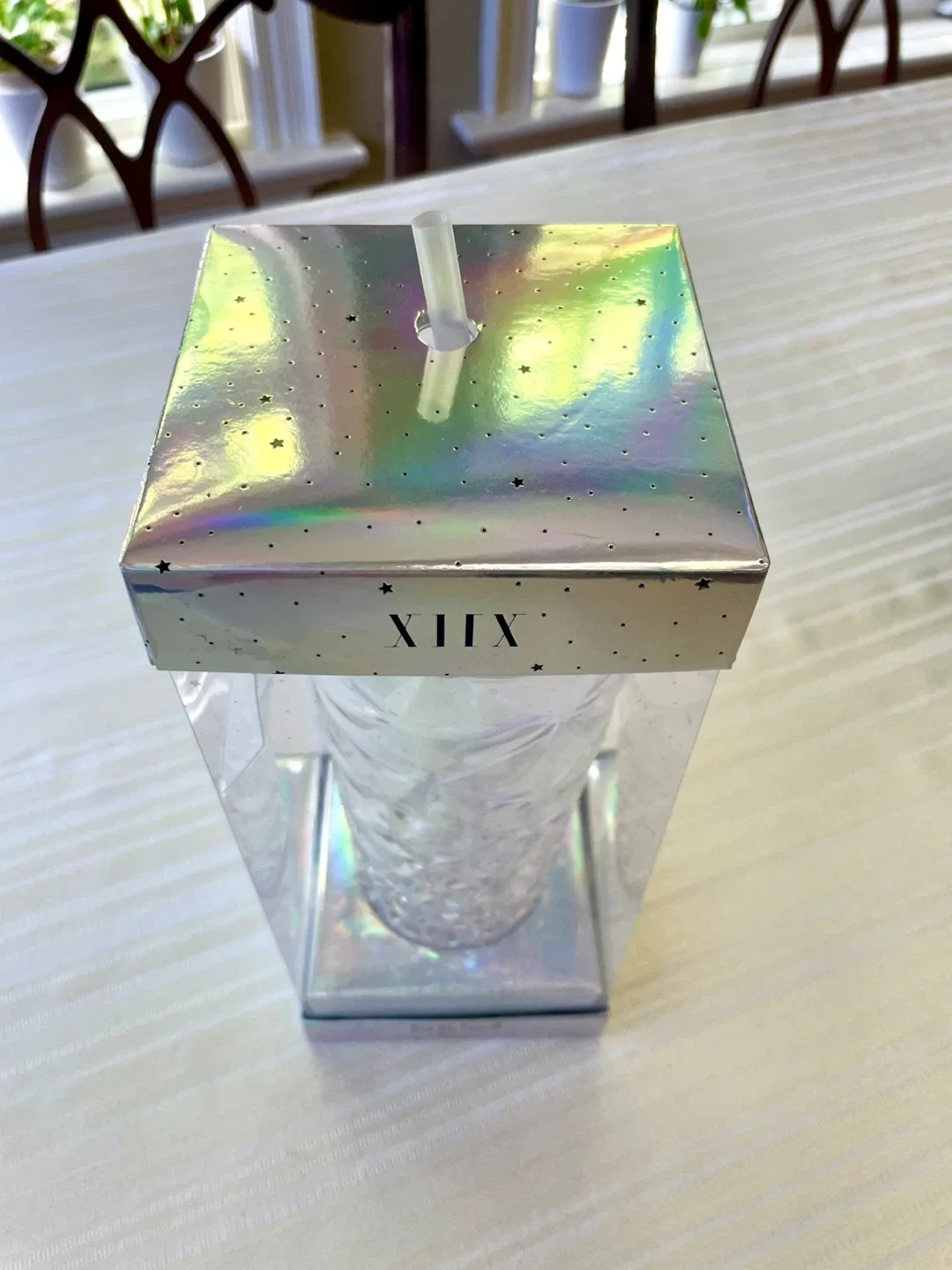 Large Fancy Reusable Cup with Straw 🎄 image indicator(2)