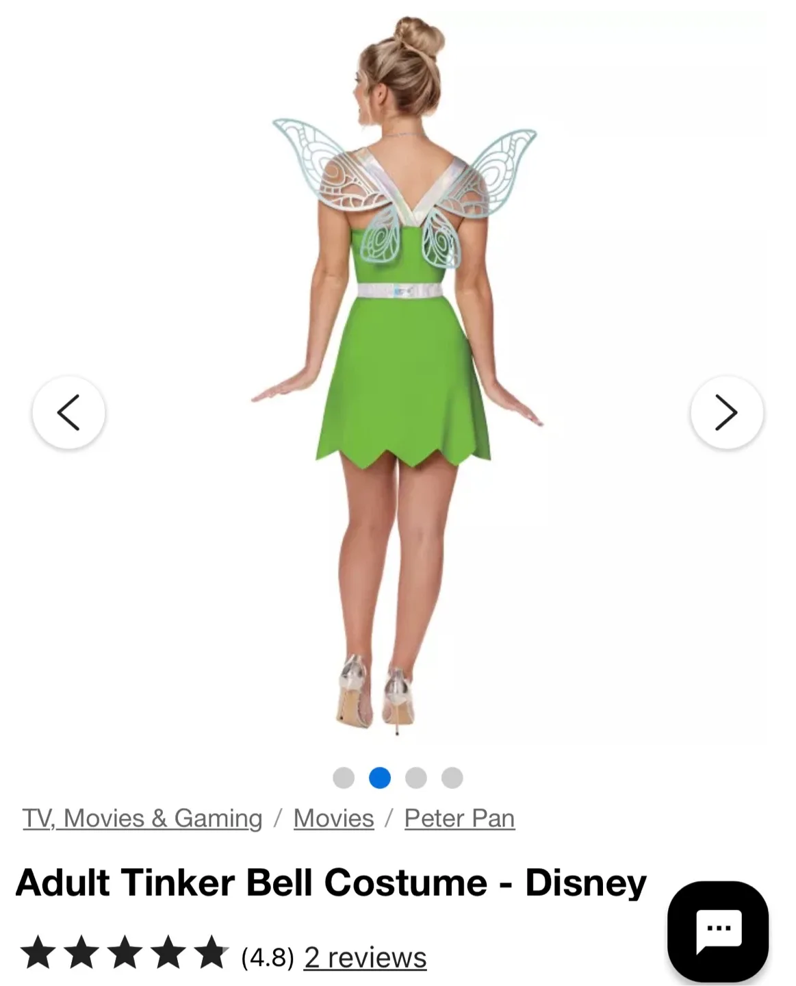 Adult Tinker Bell Costume - Disney image indicator(2)