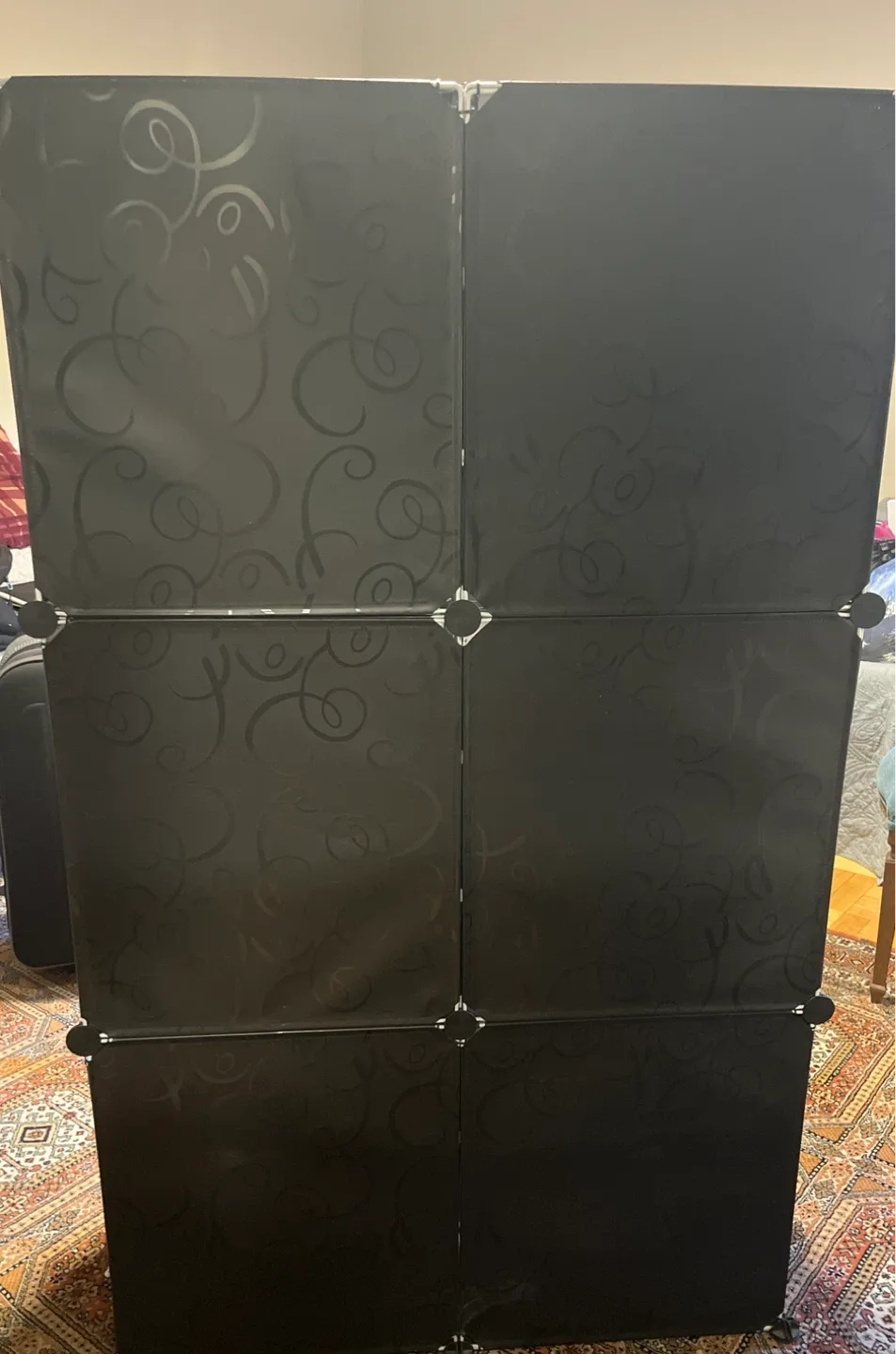 Plastic shoe rack organizer Black transparent image indicator(5)