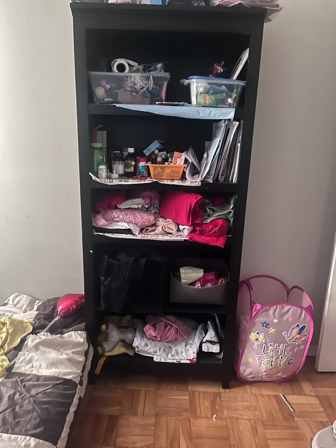 Black Bookshelf (75x56x163cm)