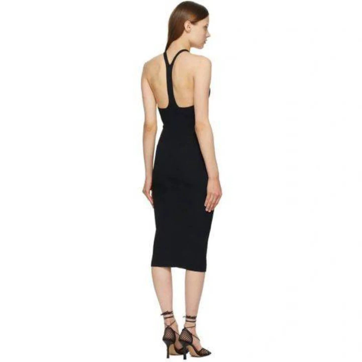 Dion Lee Ribbed Lustrate Fork Dress (Dark Navy) image indicator(9)