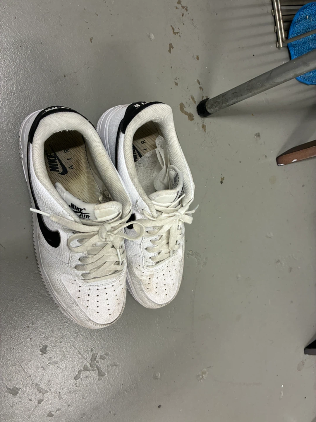 Nike Air Force 1 '07 White/Black Men's Size 8 - photo 2
