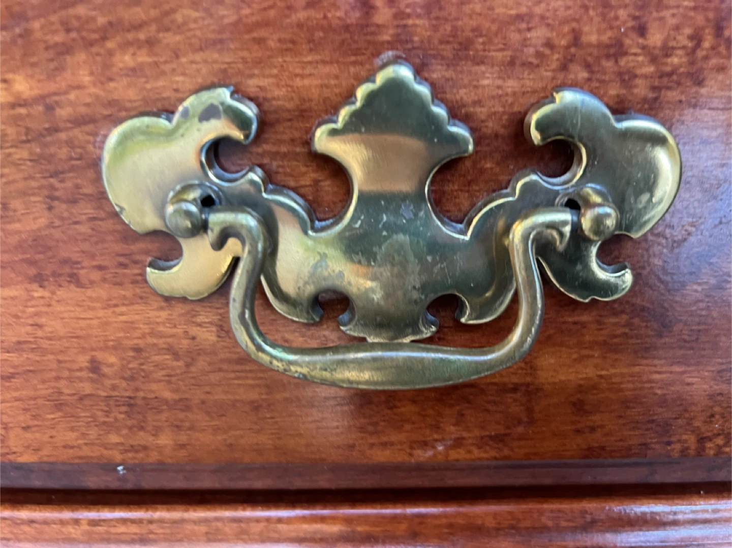 Wooden Dresser with Brass Handles - photo 4