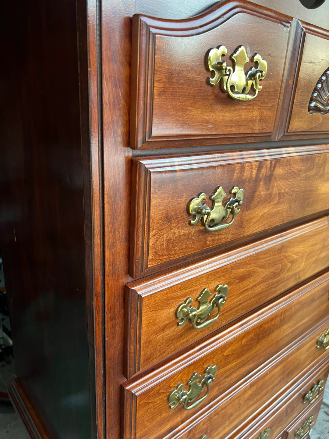 Wooden Dresser with Brass Handles - photo 2
