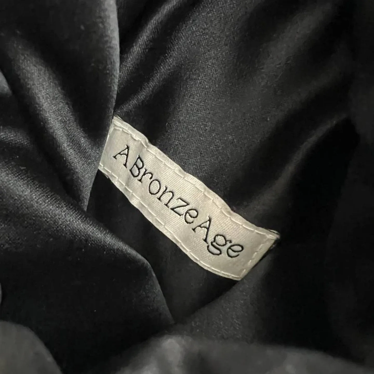 A Bronze Age Black Silky Halo Mini Satin Scrunchie Evening Purse image indicator(3)