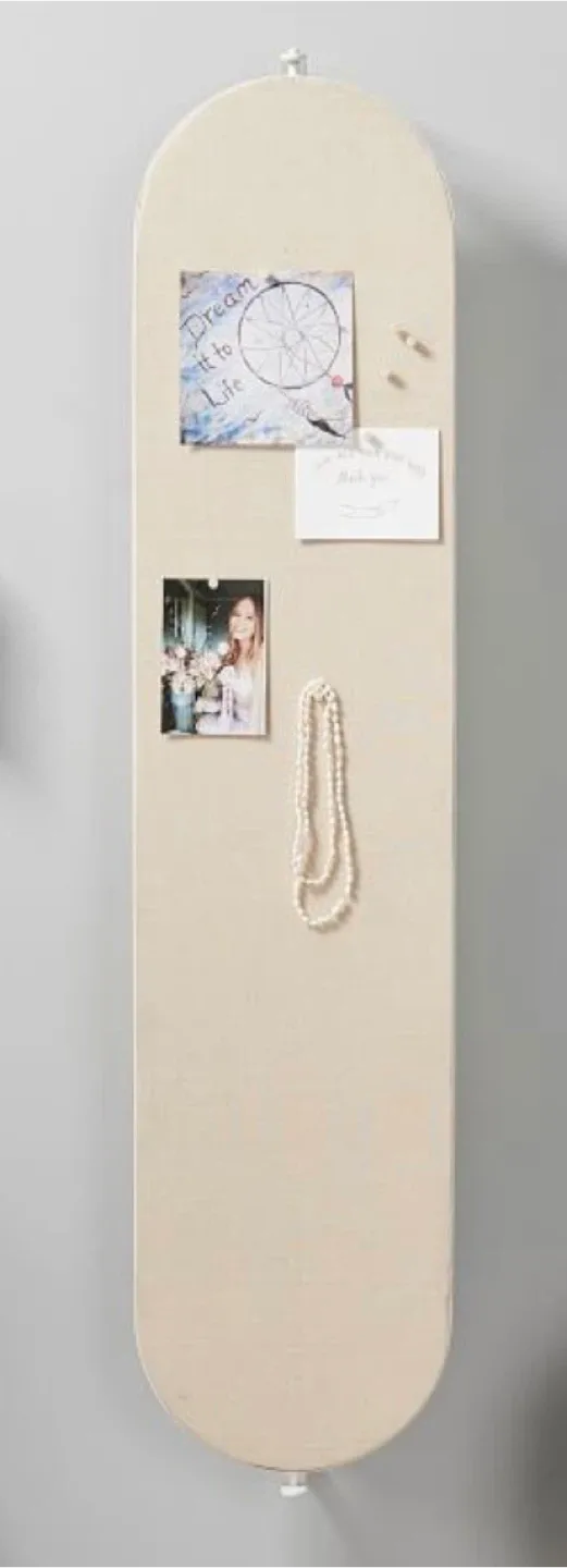 West Elm Swivel mirror/pin board wall mounted White image indicator(4)