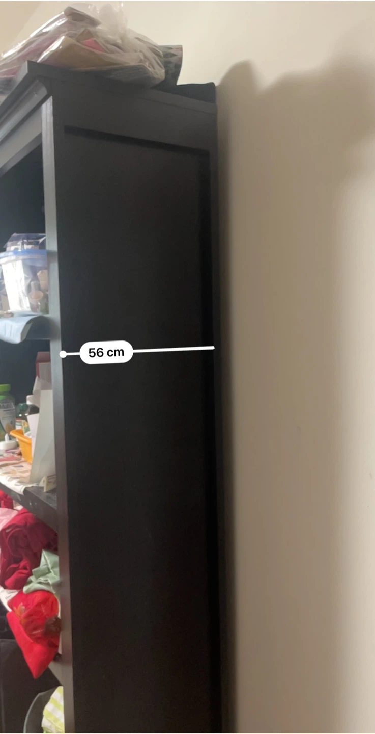 Black Bookshelf (75x56x163cm) - photo 2