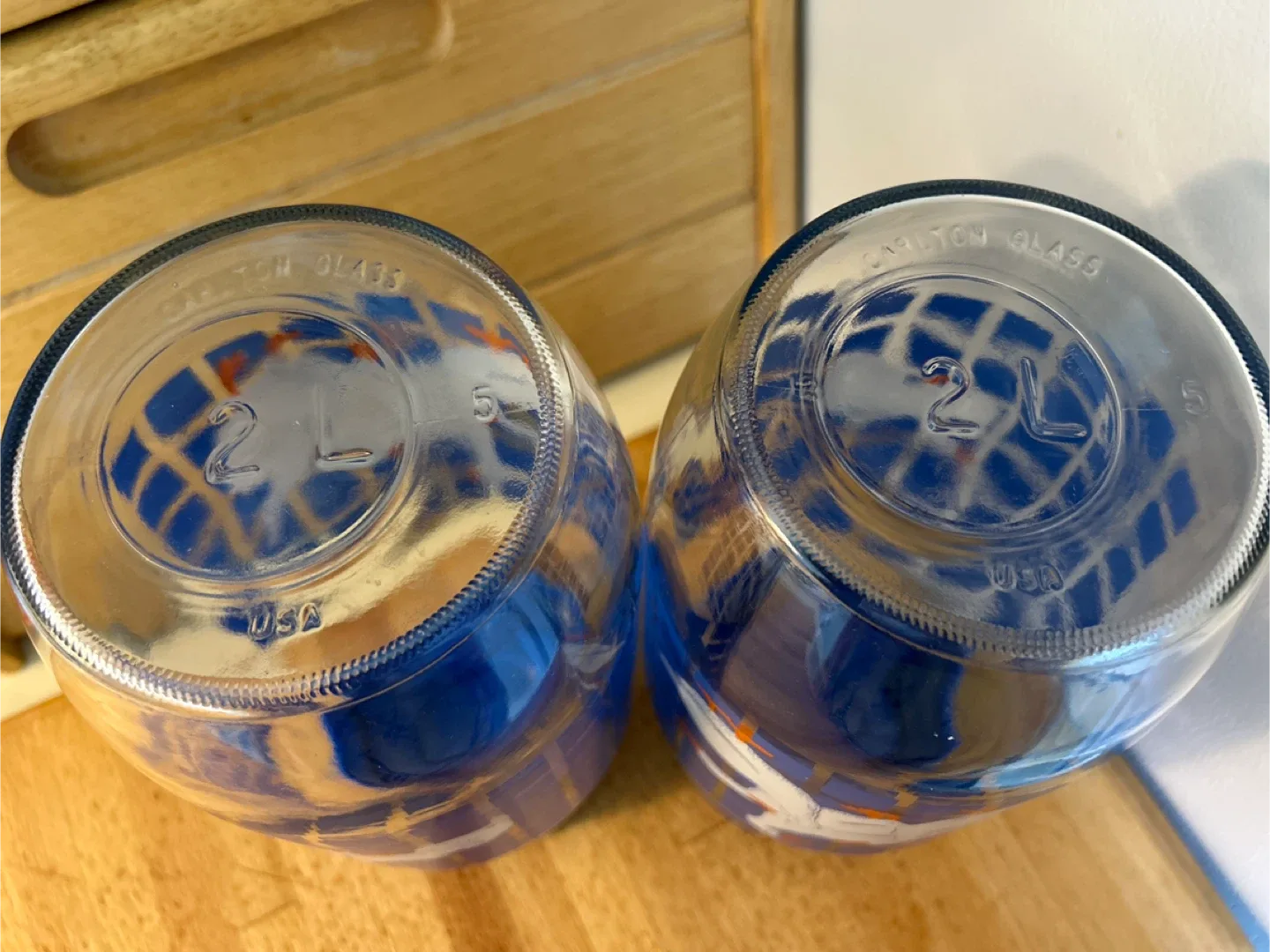 2 Vintage Carlton Glass Goose 2L Jars image indicator(3)