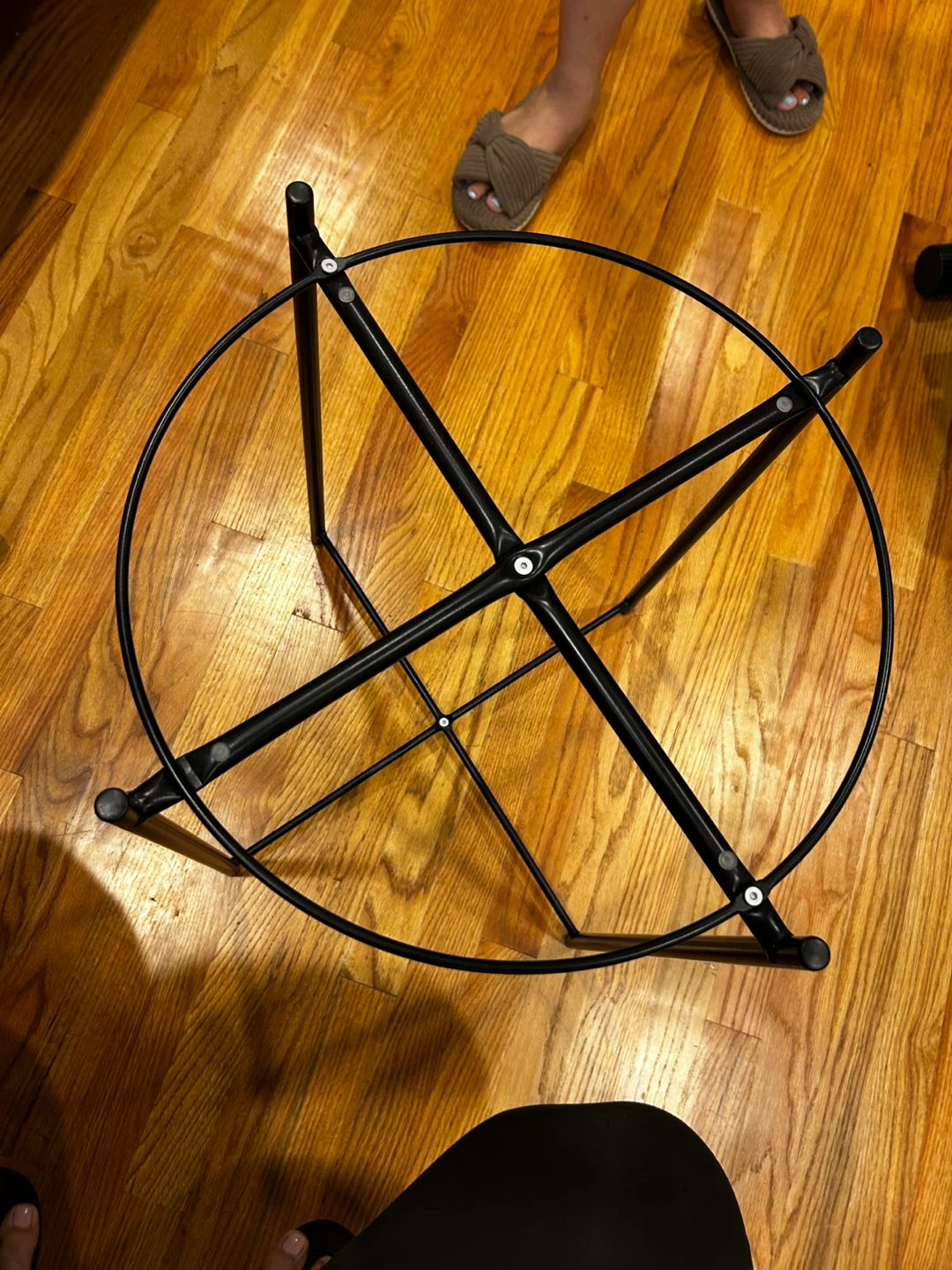 Black Round Side Table - photo 2