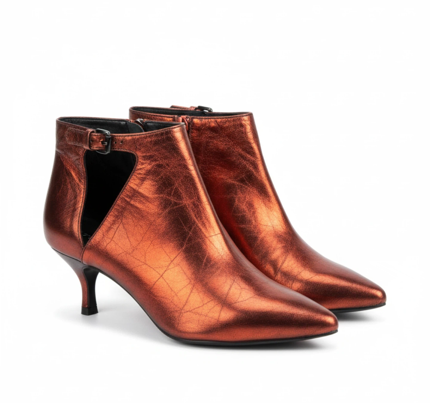Strategia Genuine Italian Leather Booties - size 8 - photo 2