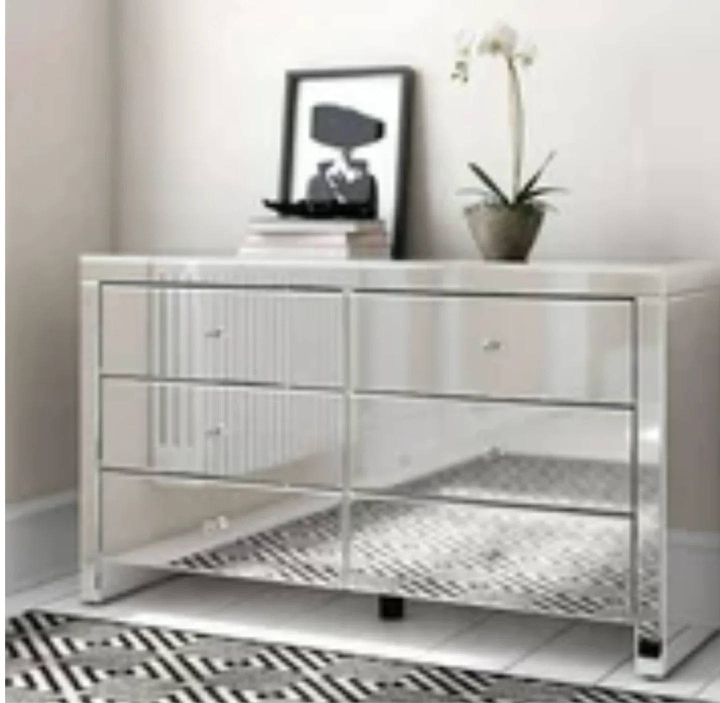 Mirrored 6-Drawer Dresser image indicator(2)