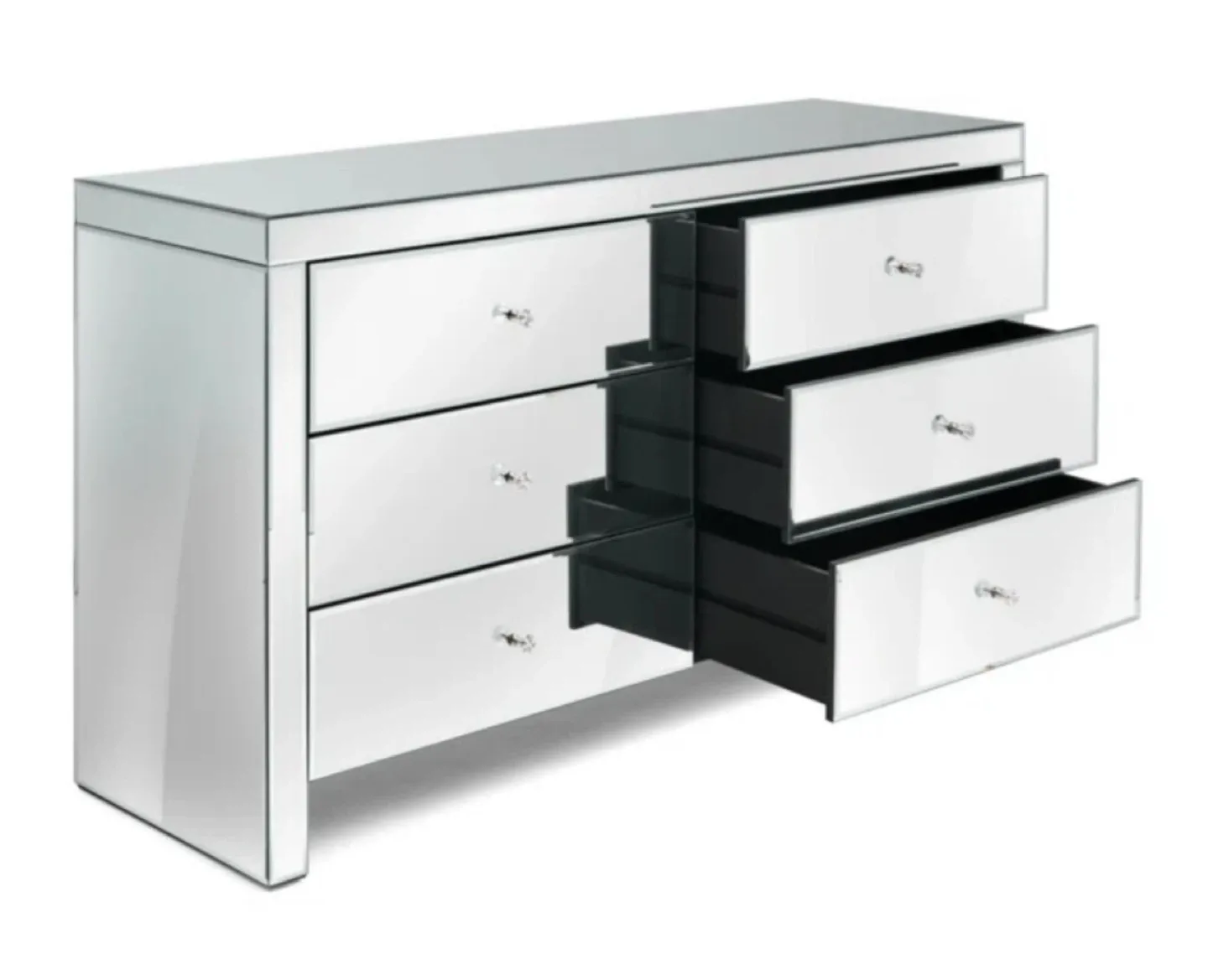 Mirrored 6-Drawer Dresser image indicator(4)