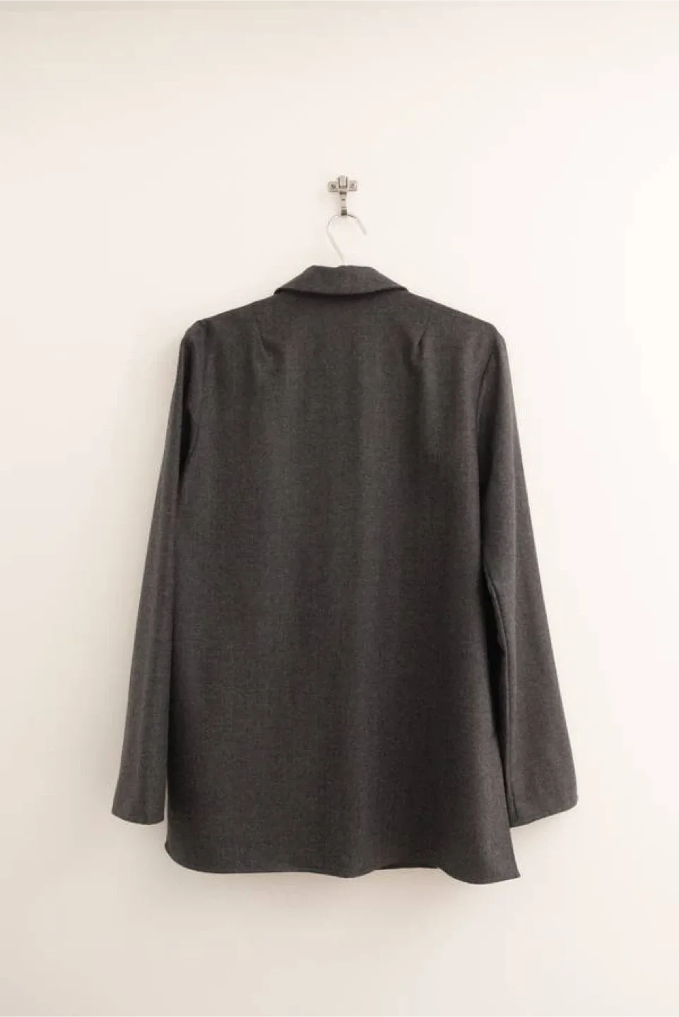 Tibi Charcoal Wool Boxy Blazer Jacket - M image indicator(2)