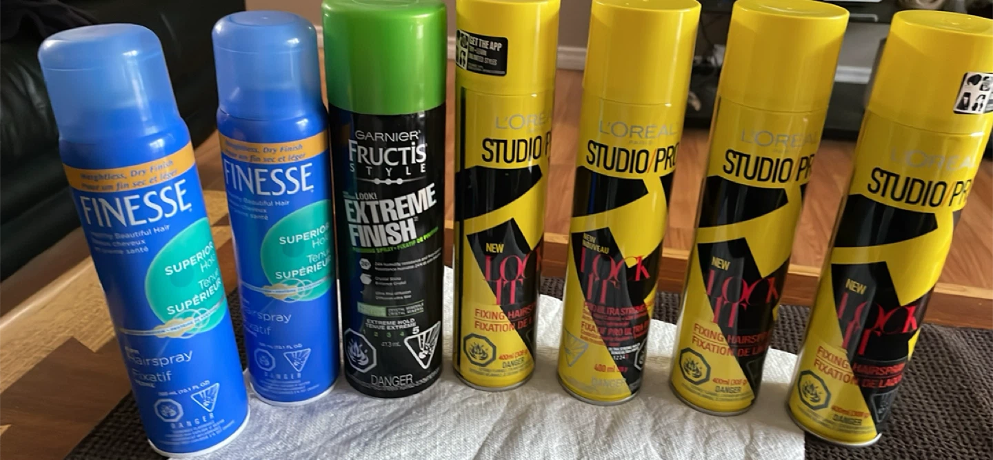 Free! Hair Spray: Finesse, Garnier Fructis, L'Oreal Studio Pro