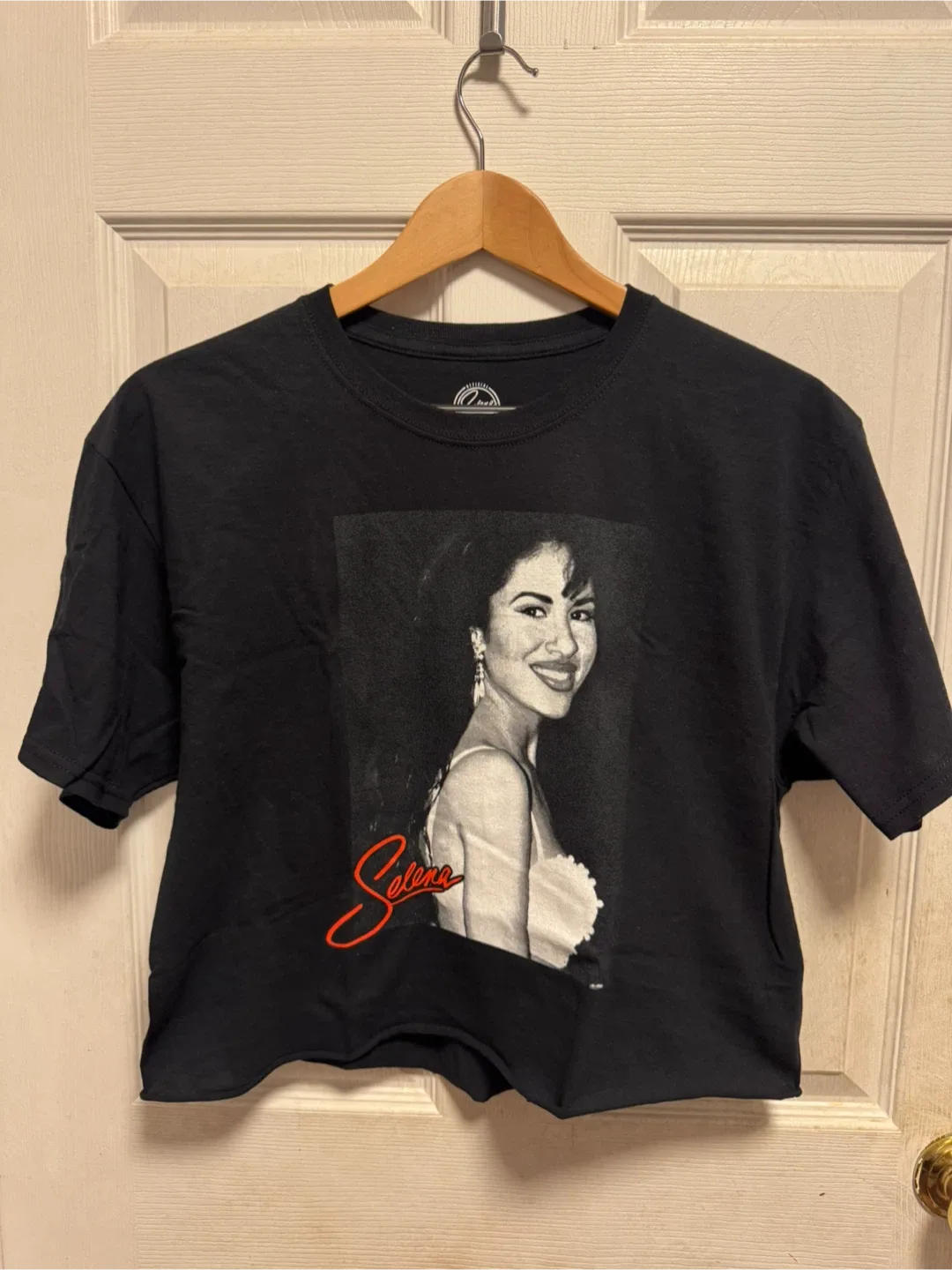 Selena Black Crop Top - Size S
