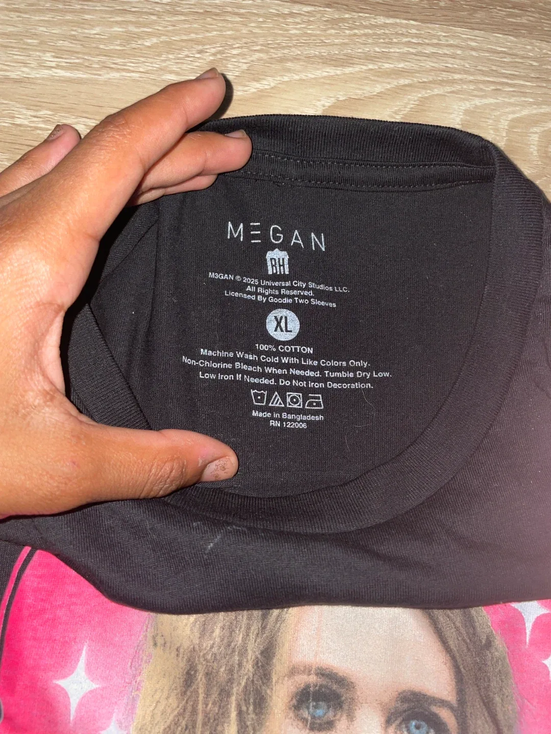 M3GAN Babygirl Black T-Shirt - Size XL image indicator(2)