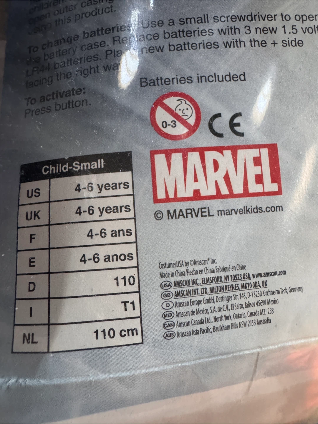 Avengers Iron Man Halloween Costume - Child Small - photo 3