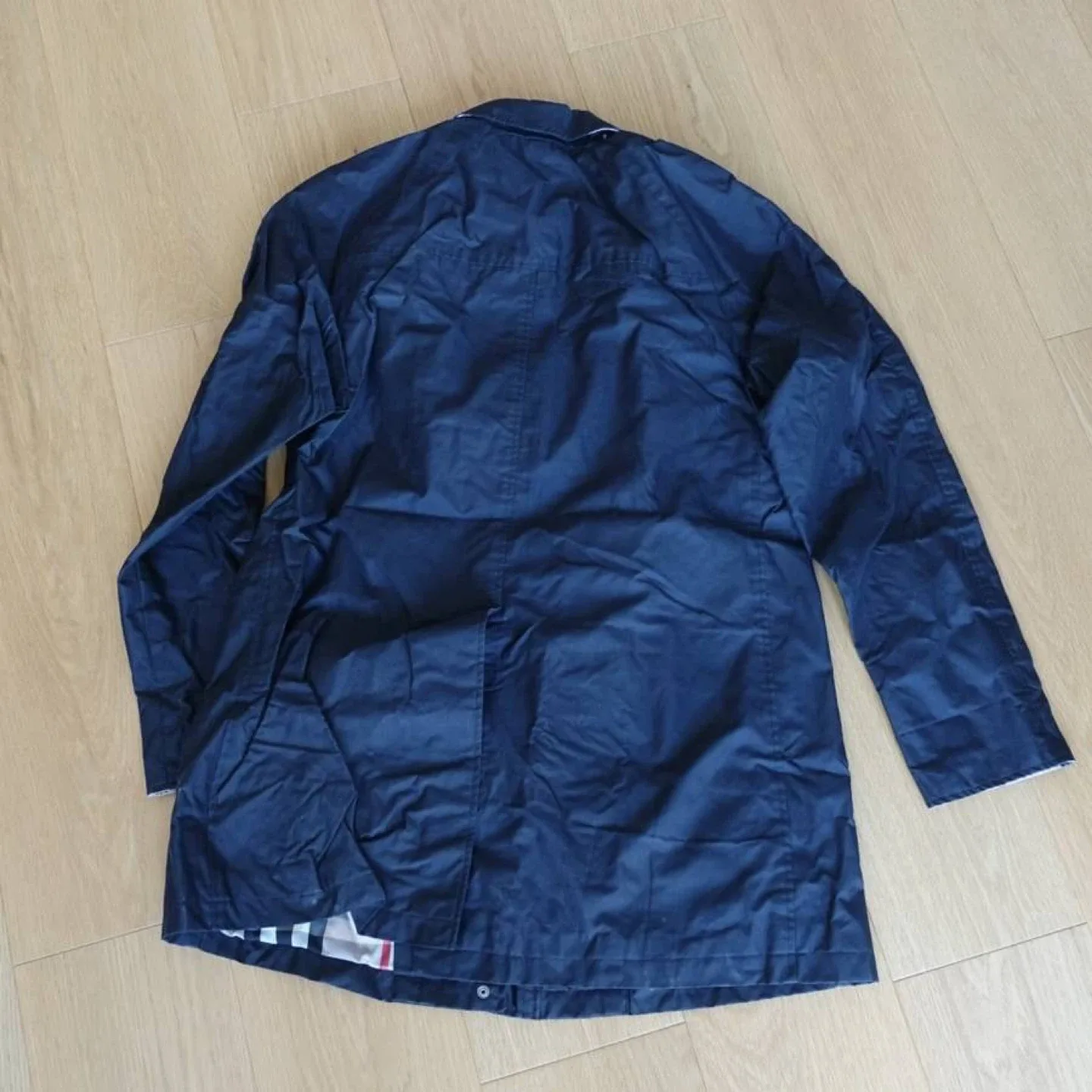 Burberry Brit Nova Check Zippered Trench Coat Jacket image indicator(2)