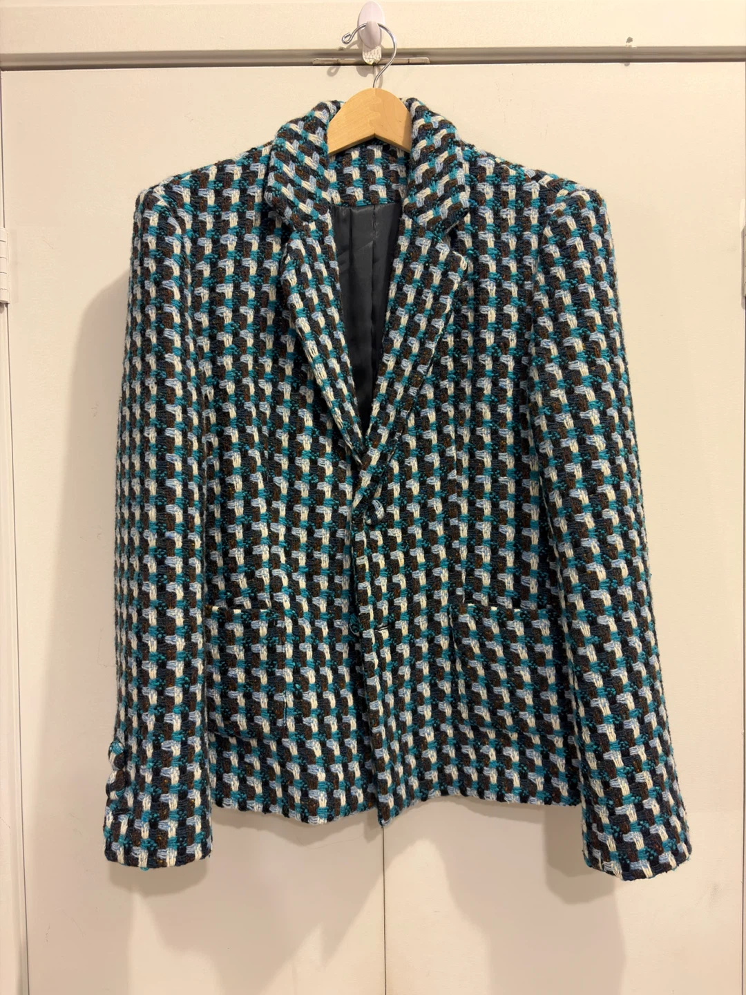 Vintage Custom Made Wool Tweed Jacket