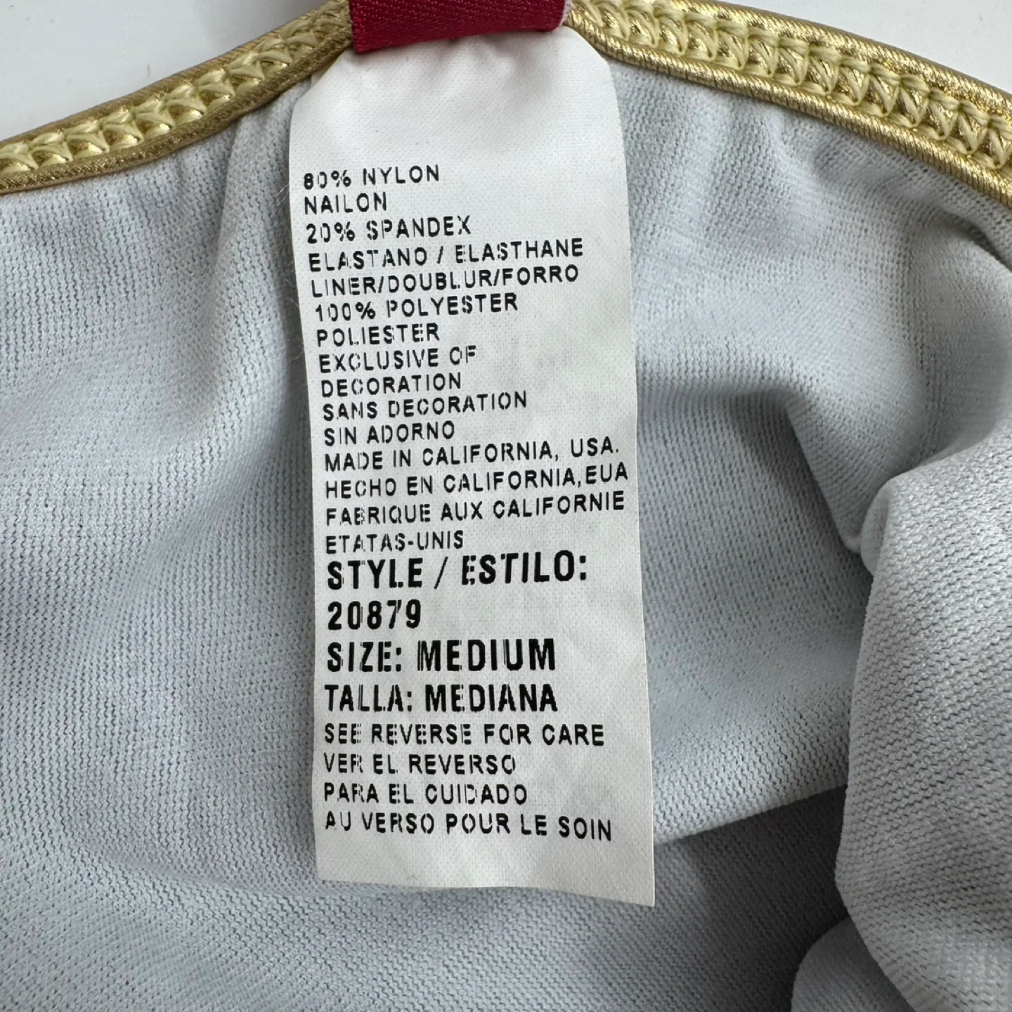 Guess USA Bikini Set - Black/Gold/White (Top L, Bottom M) image indicator(7)