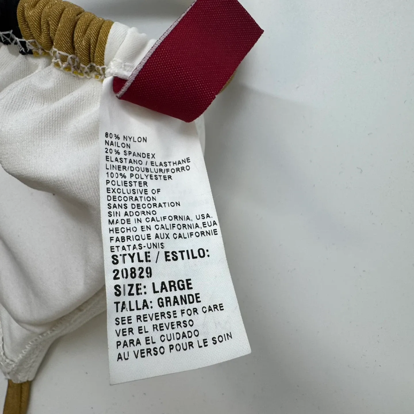 Guess USA Bikini Set - Black/Gold/White (Top L, Bottom M) image indicator(8)