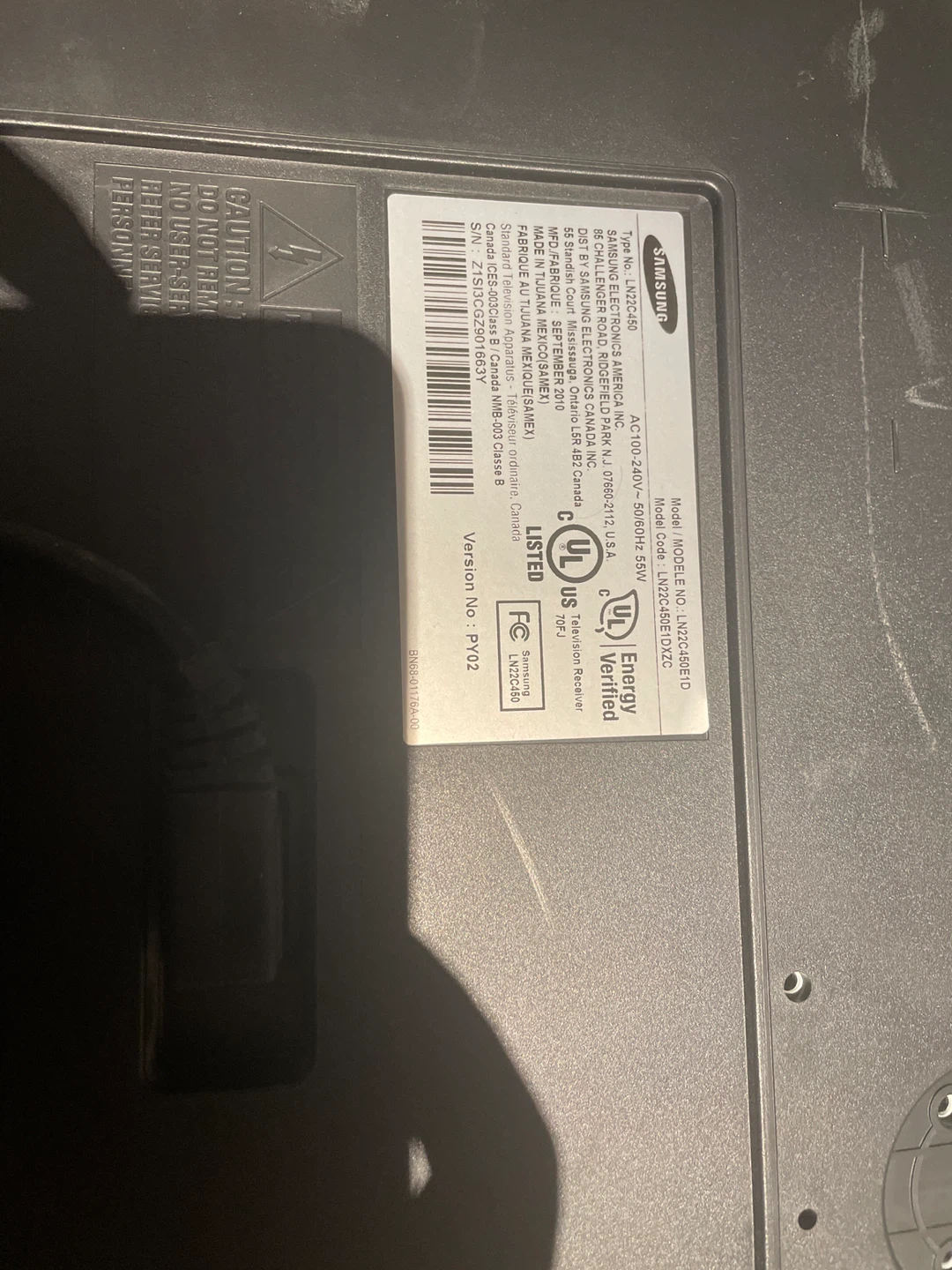 Samsung LN22C450 22" TV - photo 2