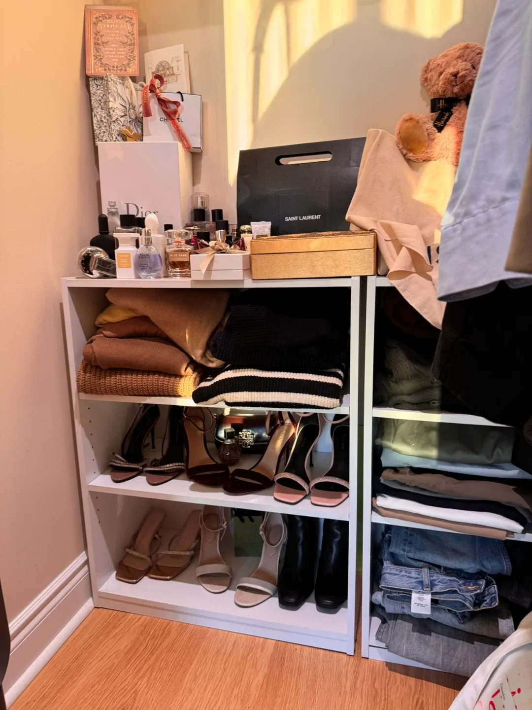 Selling two white clothing Shelves image indicator(2)