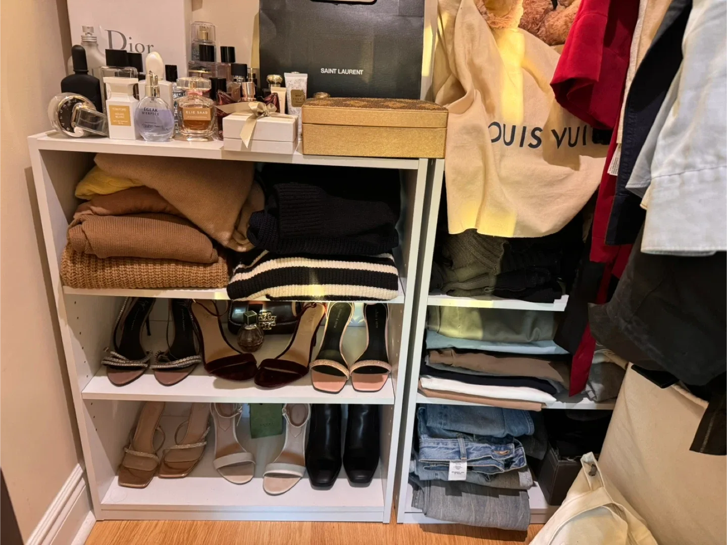 Selling two white clothing Shelves image indicator(4)