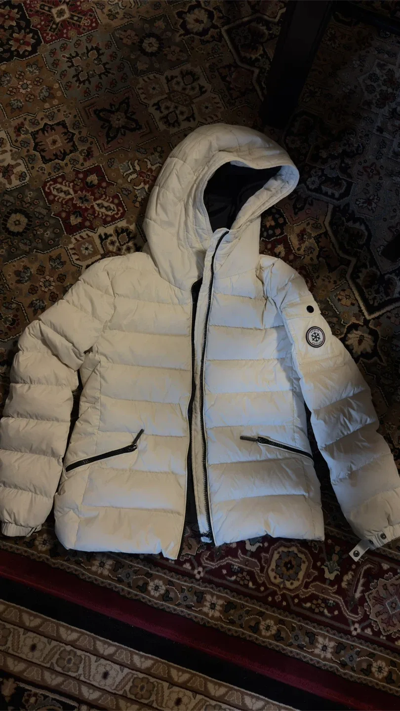S.MIR White Puffer Jacket - Size M